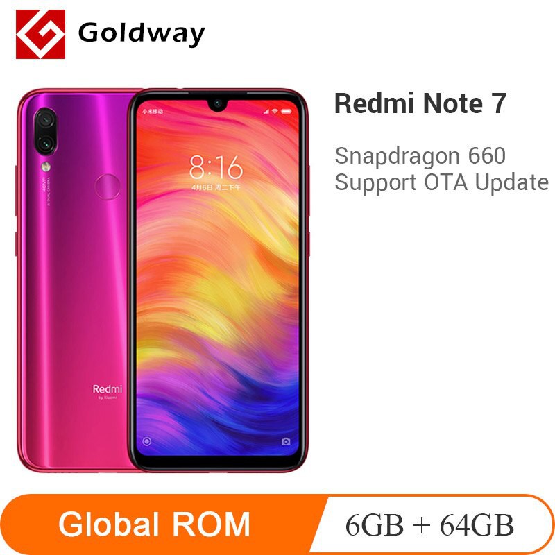 Điện thoại Xiaomi Redmi Note 7 2sim Ram 4G/64G đã qua sử dụng còn 95%