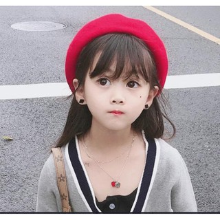 Mũ kiểu nồi chất dạ siêu xinh cho bé