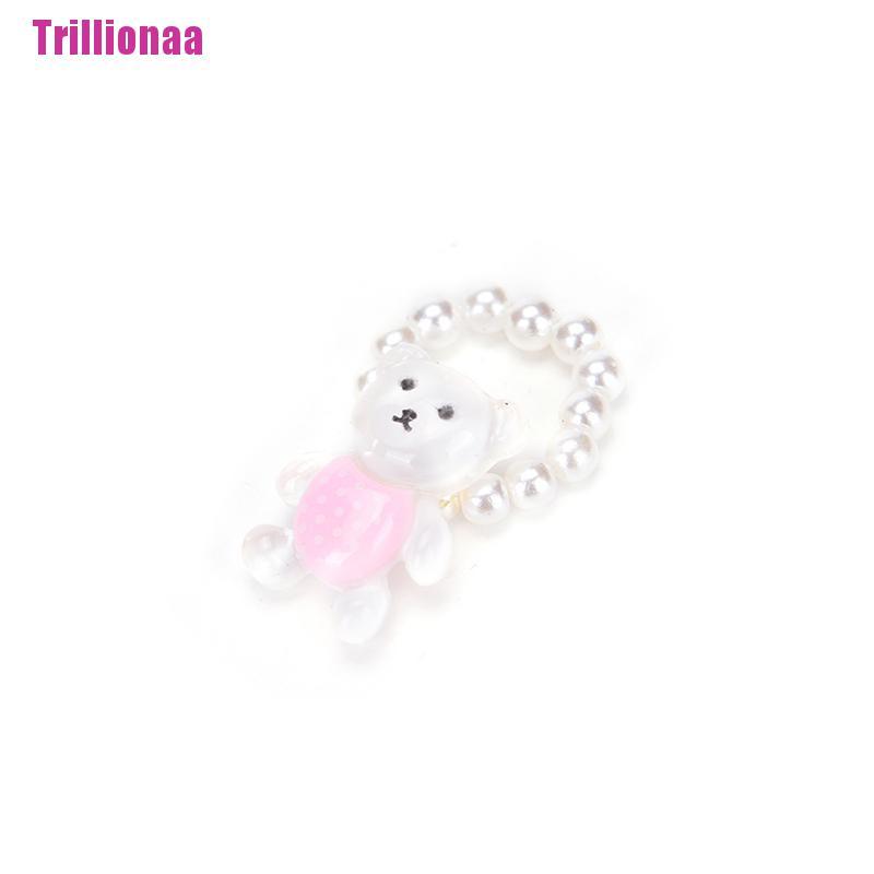 Set trang sức gồm dây chuyền / vòng tay / nhẫn ngọc trai xinh xắn cho bé