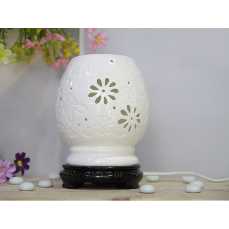 ĐÈN XÔNG TINH DẦU CAO CẤP – GỐM LỚN