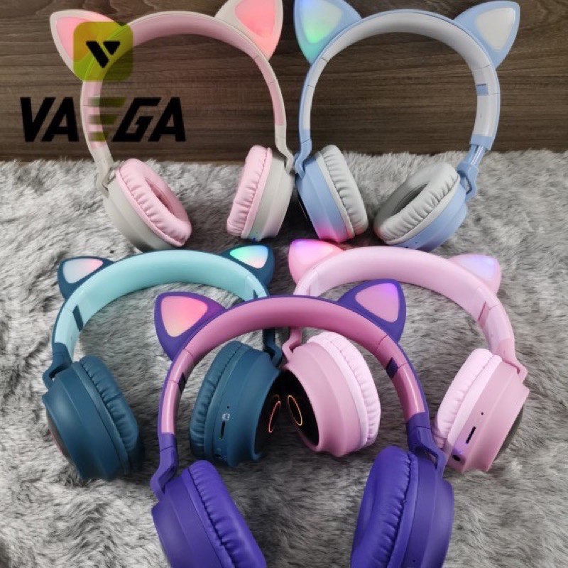 Tai Nghe Mèo Bluetooth, Headphone Tai Mèo Dễ Thương Có Mic,Âm Bass Mạnh Mẽ Và Dung Lượng Pin Khủng 400mAh | BigBuy360 - bigbuy360.vn