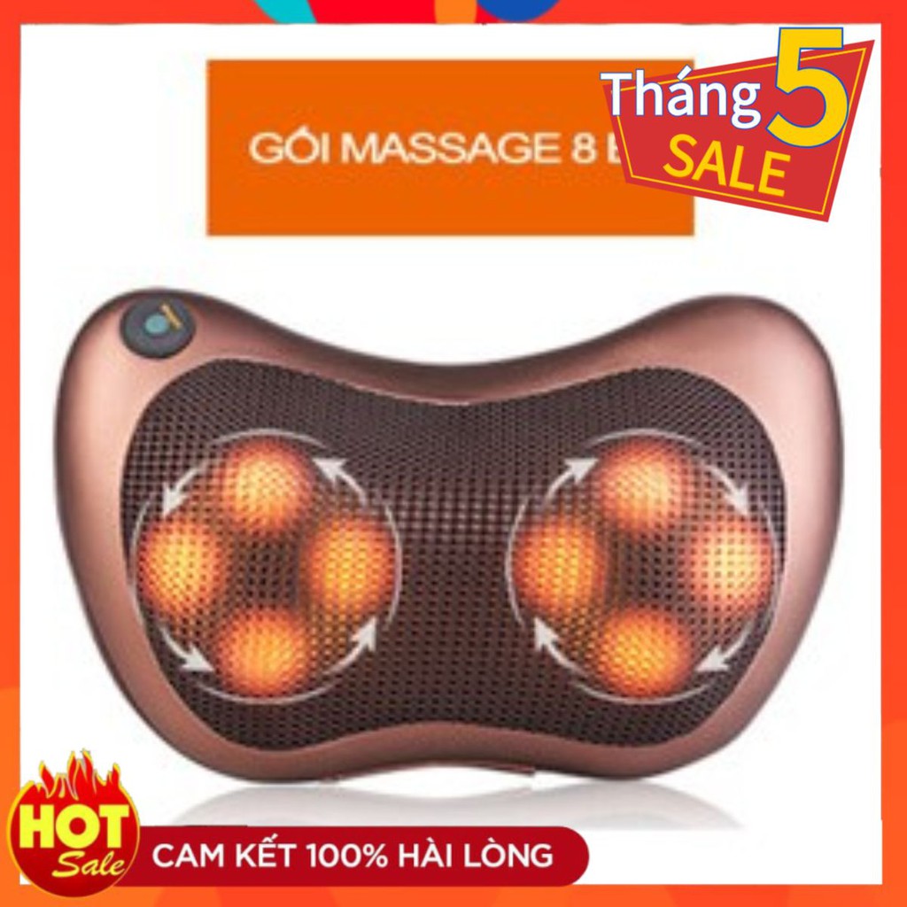 Gối Massage Hồng Ngoại 8 Bi 2 Chiều Cao Cấp, Chính Hãng Công Nghệ Nhật Bản, Bảo Hành 5 Năm, 1 Đổi 1 Trong 7 Ngày