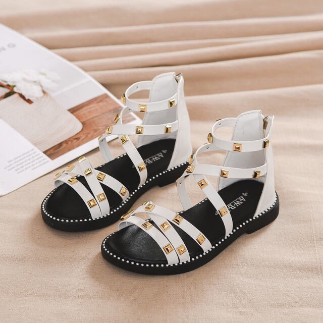 Sandal cổ cao hình đinh cho bé gái mã mới 811