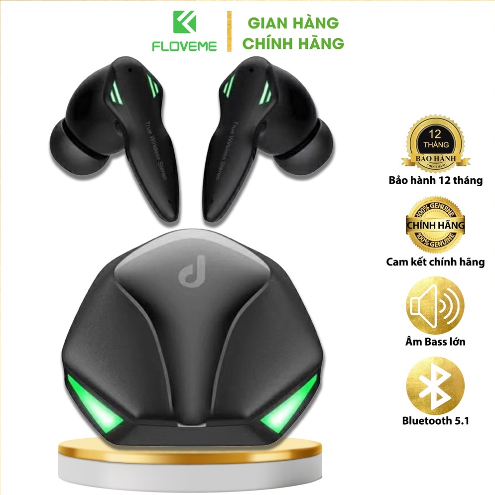 Tai Nghe Chơi Game Bluetooth Floveme Gaming KL86 Tws - Không Dây Có Mic Với Độ Trễ Cực Thấp - Âm Bass Cực Mạnh