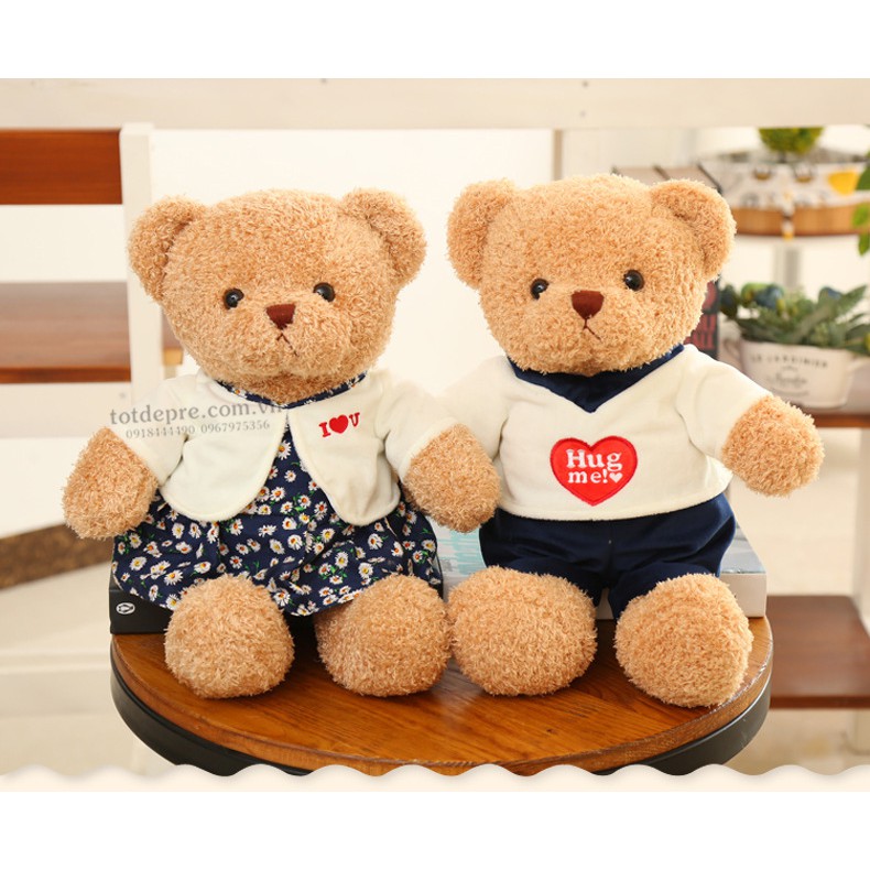 Gấu bông Teddy Hug me cao 28cm