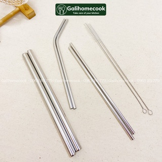 Ống hút inox 304 thép không gỉ, tái chế sử dụng, thân thiện môi trường | Galihomecook
