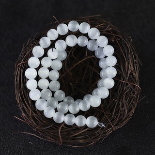 Hạt Đá Opal Tròn Màu Trắng Dùng Làm Trang Sức DIY