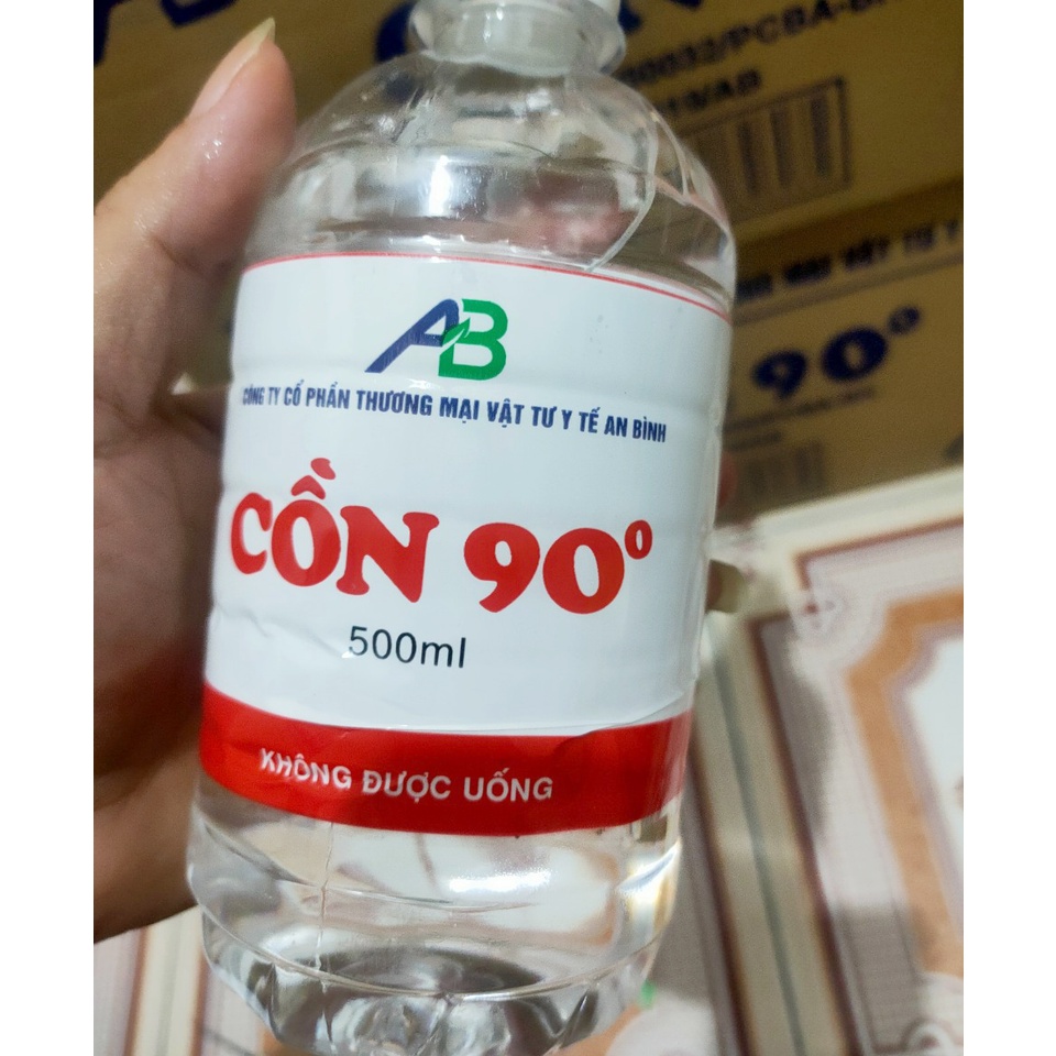 Chai xịt khử khuẩn dung dịch cồn y tế 500ml sát khuẩn, khử trùng rửa tay khô B083