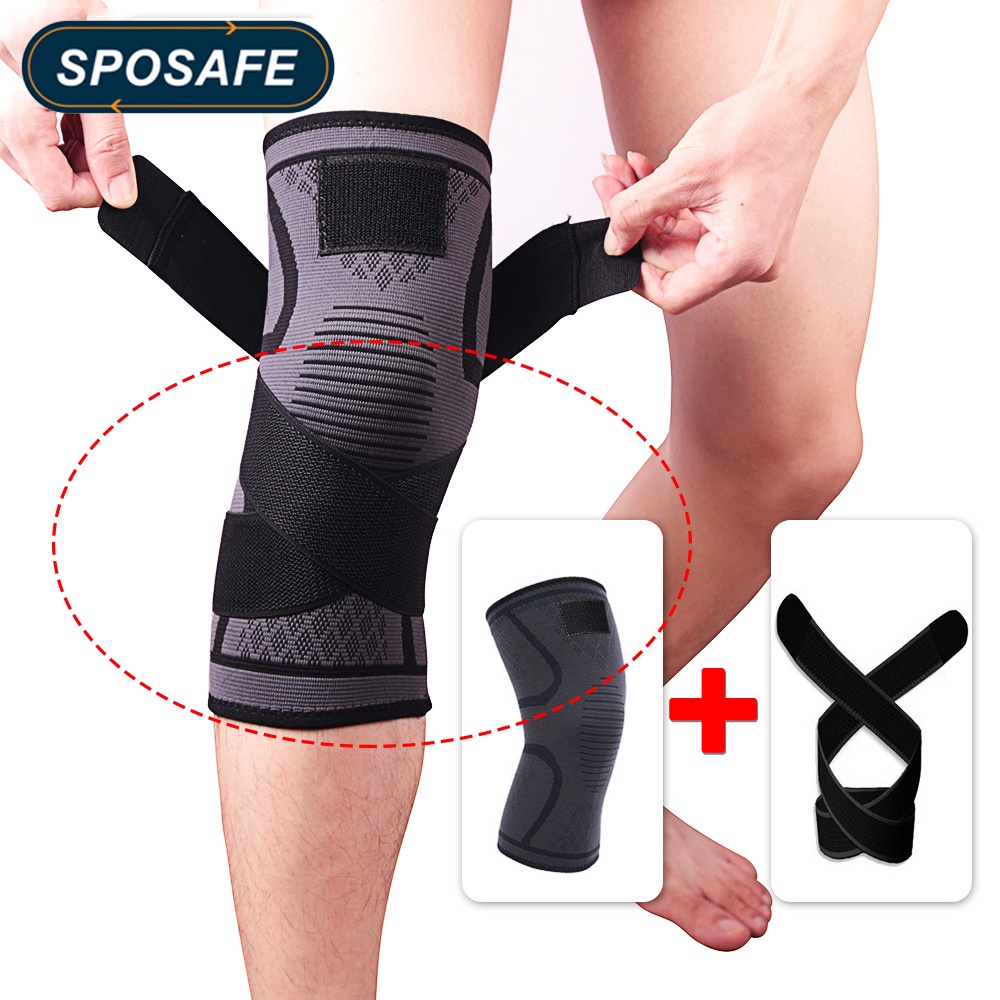 1 Cái Vớ Nén Khí Chống Trượt Thoáng Khí Hỗ Trợ Đầu Gối Giảm Đau Khớp