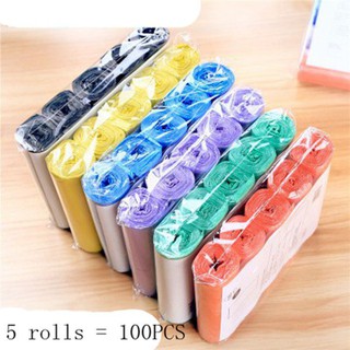 Bộ 5 cuộn túi nylon đựng rác đa dụng