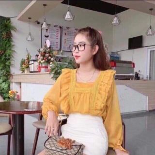 Áo voan kính hàng QC 2 lớp