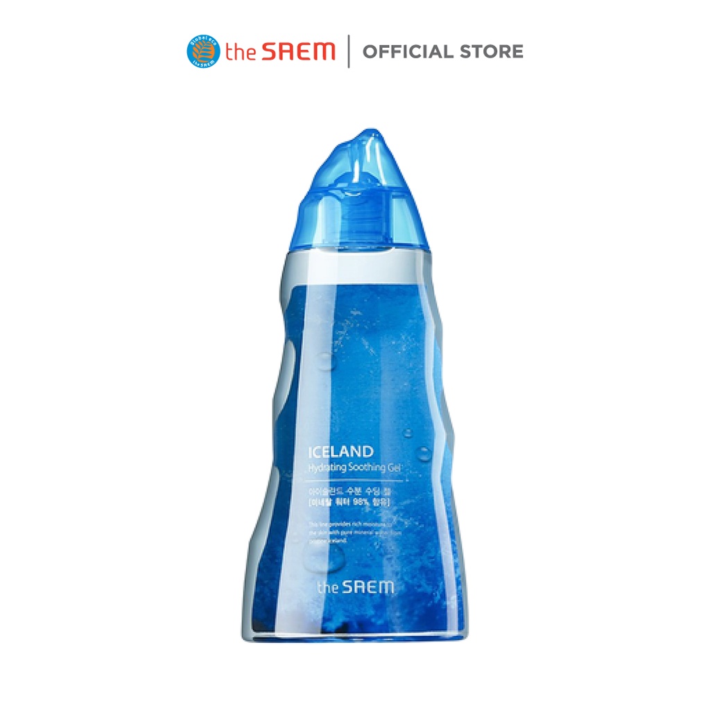 Gel Giữ Ẩm Và Dưỡng Sáng Da Chiết Xuất Từ Rong Biển The Saem Iceland Hydrating Soothing Gel 300ml