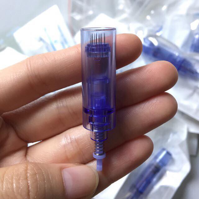 Đầu kim nano, kim 12, kim 36 xanh cho máy phi kim, máy lăn kim Dr Pen