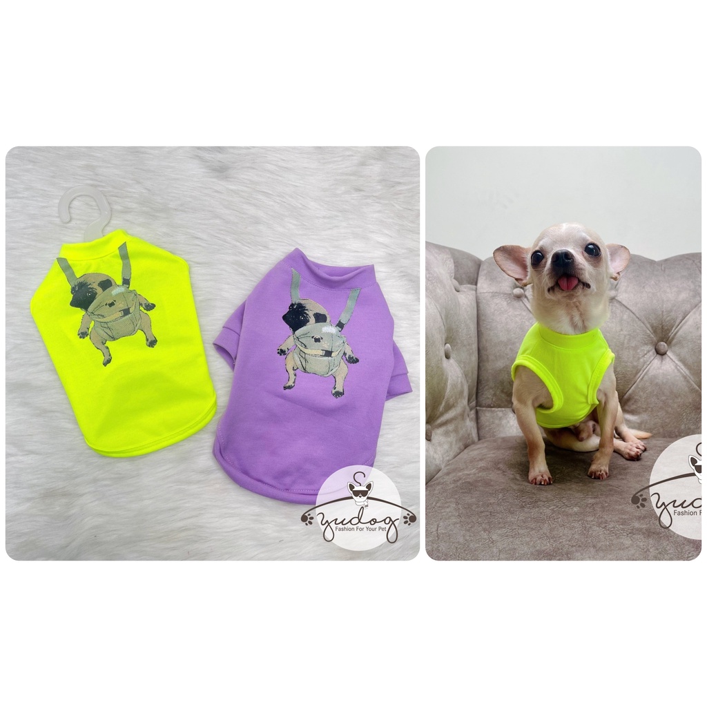 Áo thun cho chó mèo yudog quần áo thú cưng