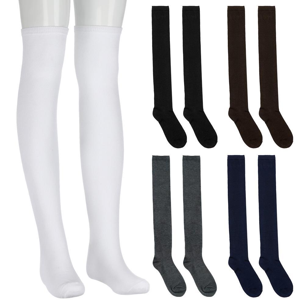 Tất Cotton Co Giãn Dài Qua Gối KENT1
