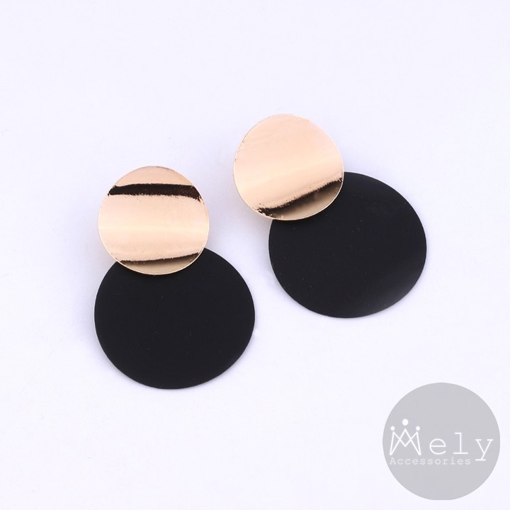 BÔNG TAI TRÒN 2 MÀU KIỂU DÁNG VINTAGE NHẸ NHÀNG DÀNH CHO NỮ - MELY D2-33