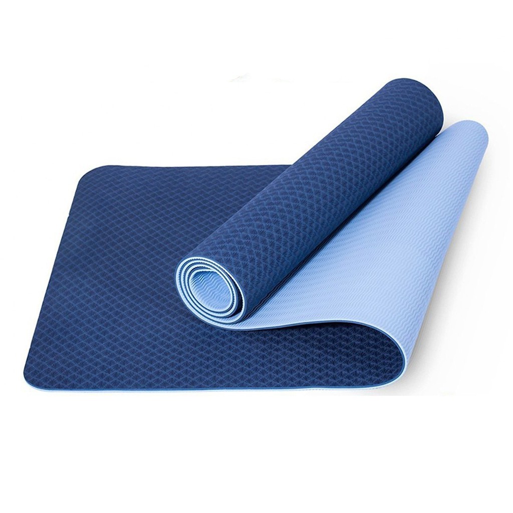 Thảm Tập Yoga 2 Lớp Màu Coban - Chính Hãng miDoctor - Chống Trượt Tập Thể Dục Chất Liệu TPE Cao Cấp Không Mùi