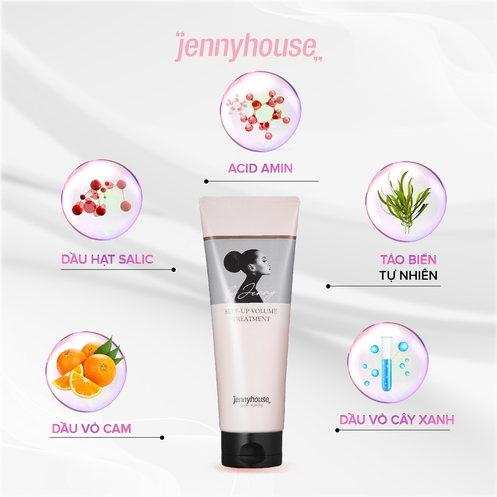 Dầu Xả Dưỡng Tóc JENNY HOUSE Self-Up Volume Treatment 230ml - Chăm Sóc Da Đầu, Cải Thiện Tóc Hư Tổn