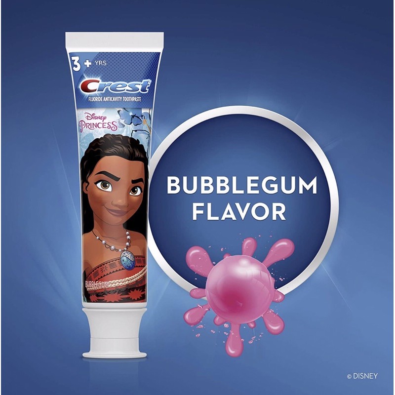 Kem đánh răng trẻ em Crest Kids Bubble Gum của Mỹ 119g