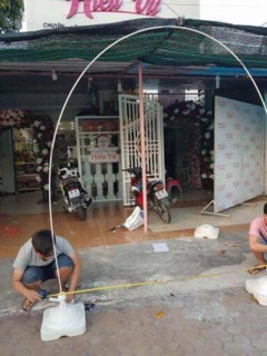 Bộ trụ làm cổng bóng