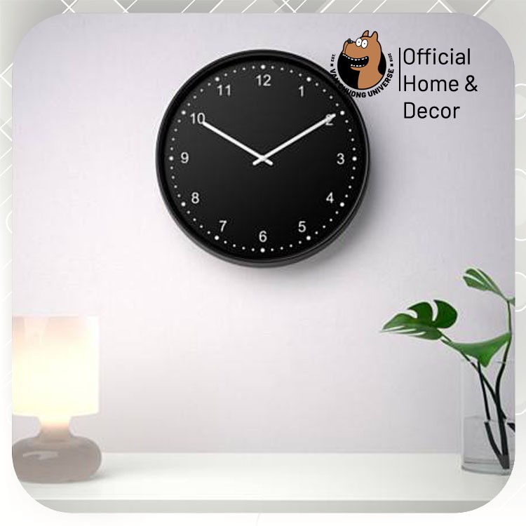 Đồng hồ treo tường BONDIS Ikea size 38cm được trang bị bộ chuyển động thạch anh decor trang trí nhà cửa