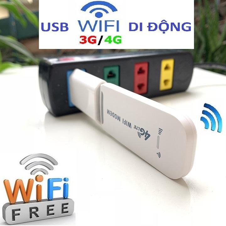 USB DCOM 3G 4G DONGLE phát Wifi từ sim 3G/4G dùng được đa mạng, có khe đọc thẻ nhớ
