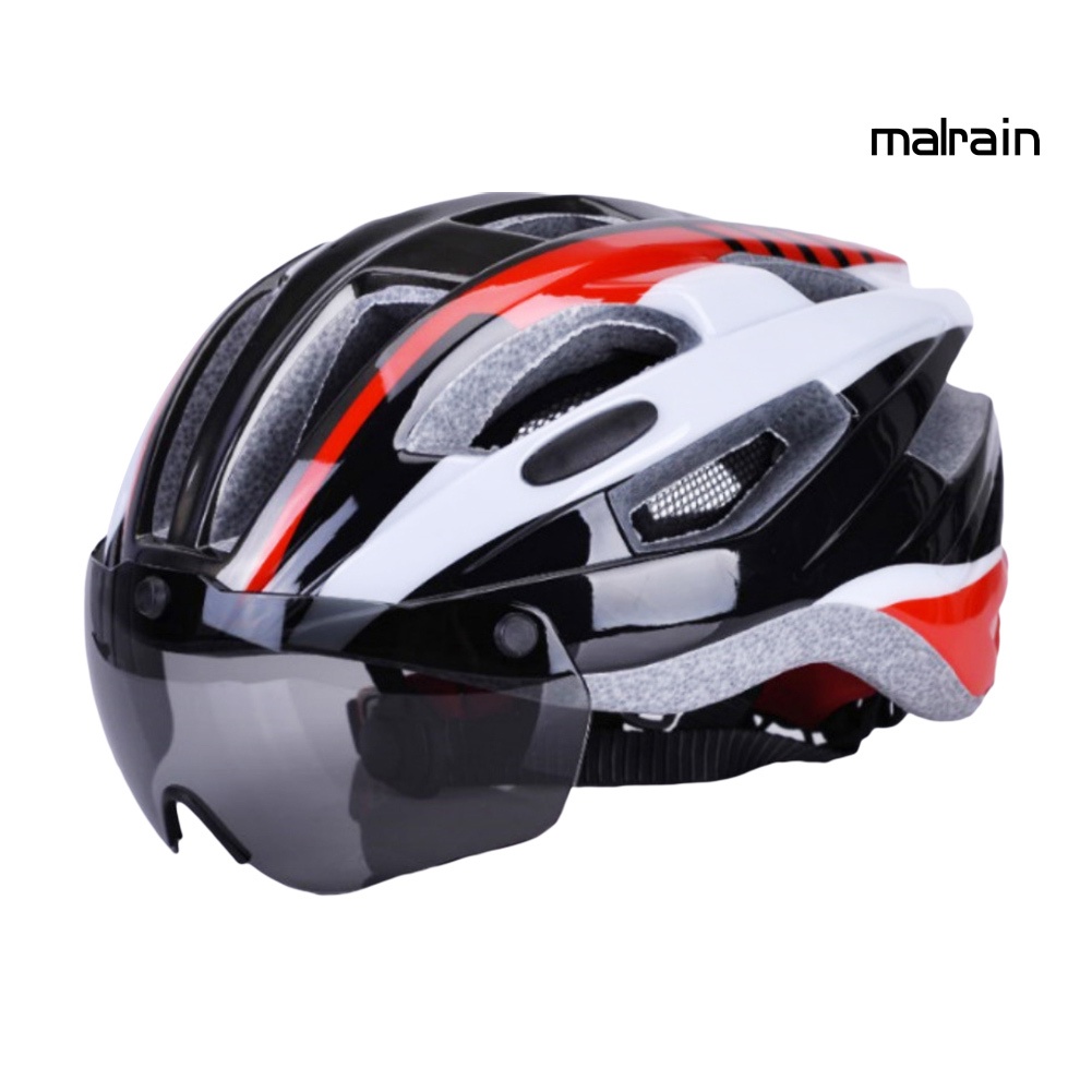 Mũ Bảo Hiểm Kèm Kính Bảo Hộ Có Thể Tháo Rời Thời Trang Đi Xe Đạp Cho Nam Và Nữ