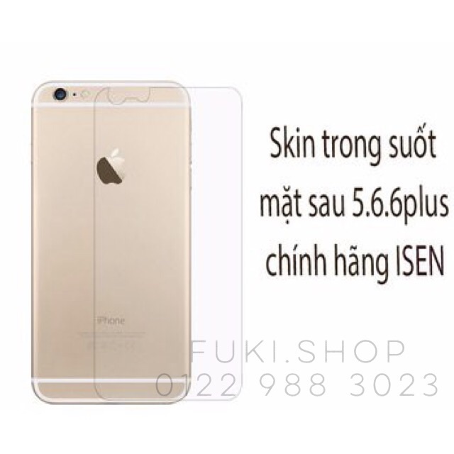 Dán mặt sau HD trong suốt iPhone