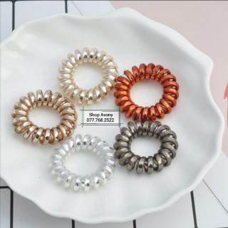 Combo 10 cột tóc lò xo (dây điện thoại) size nhỏ