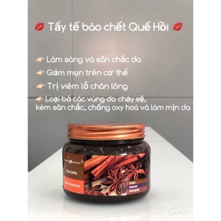 Tẩy da chết body Quế Hồi