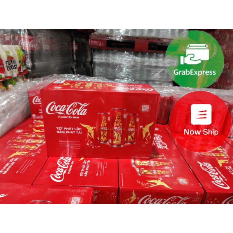 🧨🧨coca-cola lon sleek 24x235ml[date xa]