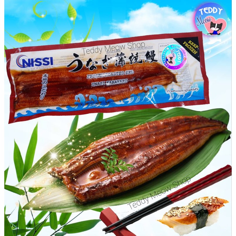 Teddy Meow - Lươn Nhật Nissi Nướng Ướp Sốt Unagi Kabayaki 200-220gr Thơm Ngon Bổ Dưỡng, Gói Hút Chân Không, Dùng Ngay