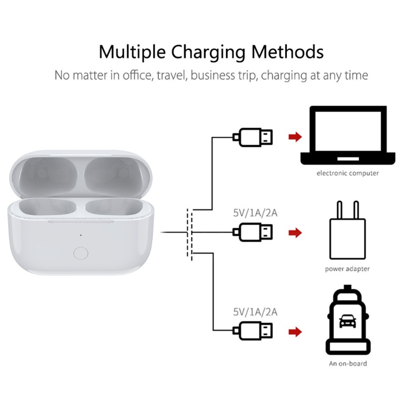 Hộp sạc pin thay thế thích hợp cho tai nghe không dây Airpods Pro 660mah
