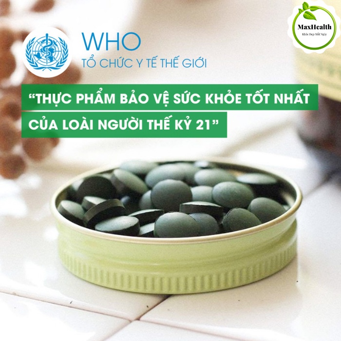 VIÊN UỐNG TẢO XOẮN SPIRULIA NHẬT BẢN  – MAXHEALTH