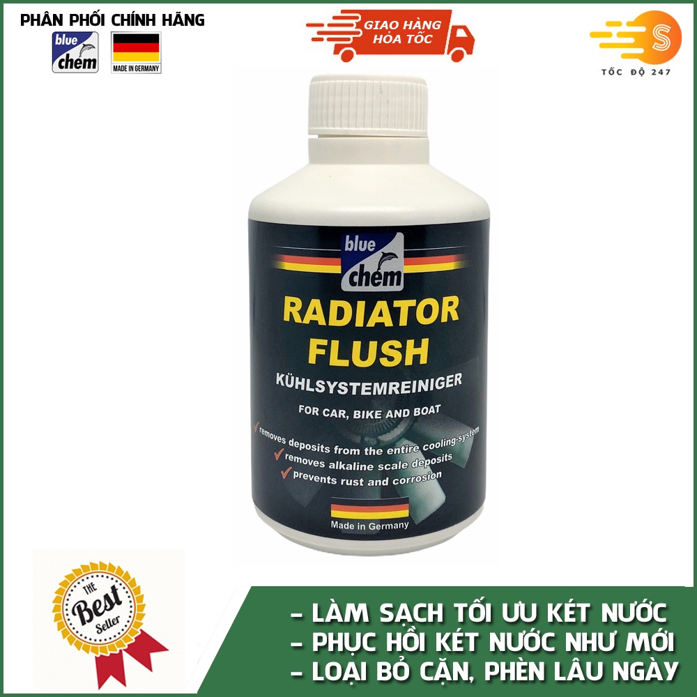 Dung dịch súc rửa két nước làm mát cho ô tô Bluechem Radiator Flush 300ml