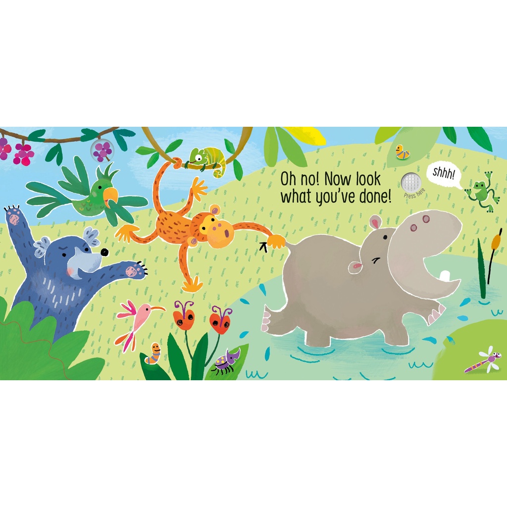 Sách cho bé 1 tuổi Don't Tickle the Hippo!