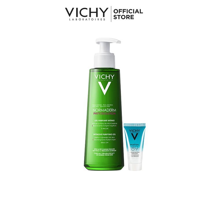Bộ Gel rửa mặt làm sạch sâu, giảm bã nhờn và se khít lỗ chân lông cho da dầu mụn VICHY Normaderm Phytosolution Gel | BigBuy360 - bigbuy360.vn