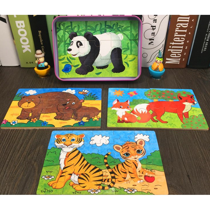 Ghép hình Puzzle tổng hợp 9,12,15,20 miếng