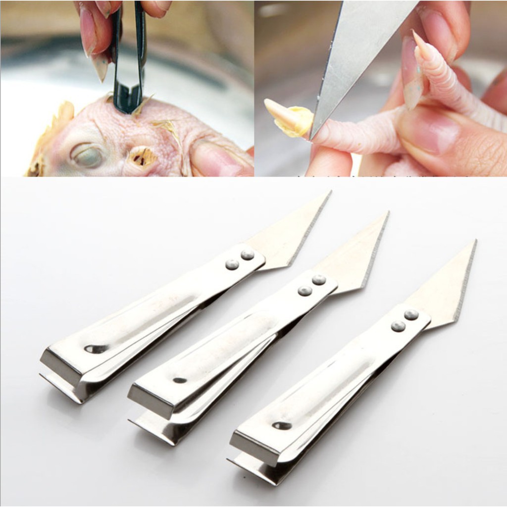 Dụng cụ làm lông 2 đầu ( 1 dao - 1 nhíp )