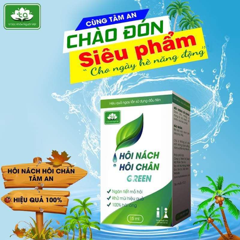 Hàng Chính Hãng Xịt Khử Mùi Hôi Nách Hôi Chân Tâm An Sạch Mùi Thơm Hương 100% Từ Thảo Dược