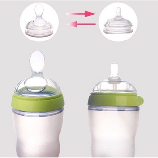 Núm thìa ăn dặm cho bình silicon siêu mềm