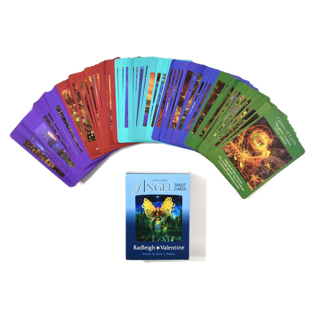 Combo Bộ Angel Tarot Oracle 78 Card H10 và Khăn Trải Bàn Tarot