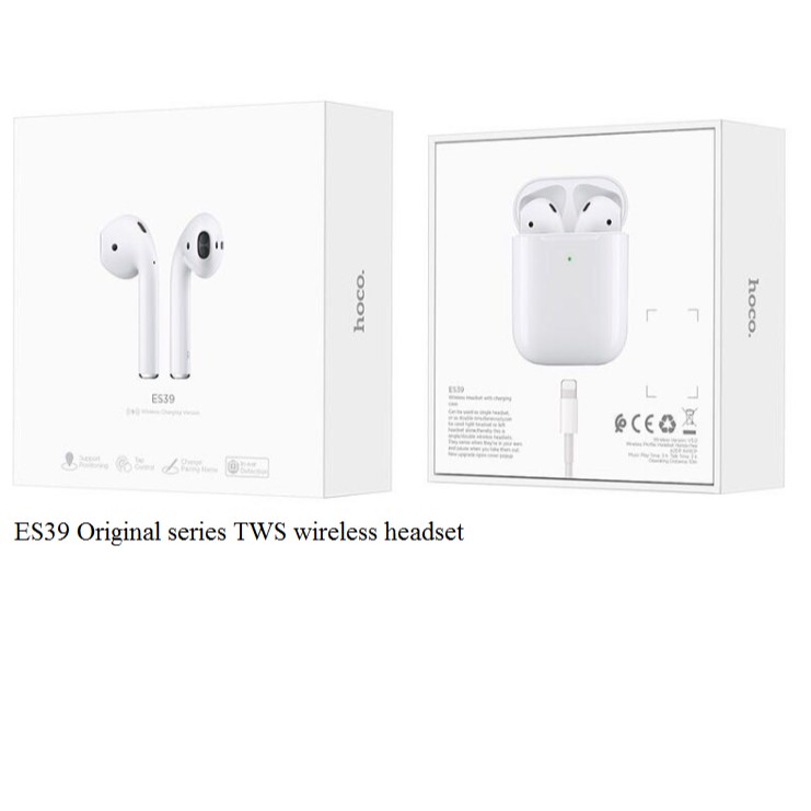 TAI NGHE BLUETOOTH HOCO ES 39 [CHÍNH HÃNG] ORIGINAL SERIES V5.0,ÂM THANH CỰC CHẤT,BẢO HÀNH 1 ĐỔI 1 TRONG 30 NGÀY