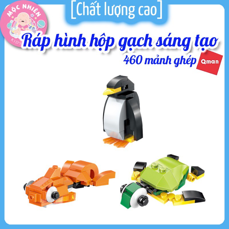 Đồ chơi lắp ráp, xếp hình Qman 2901 - Hộp gạch sáng tạo cơ bản