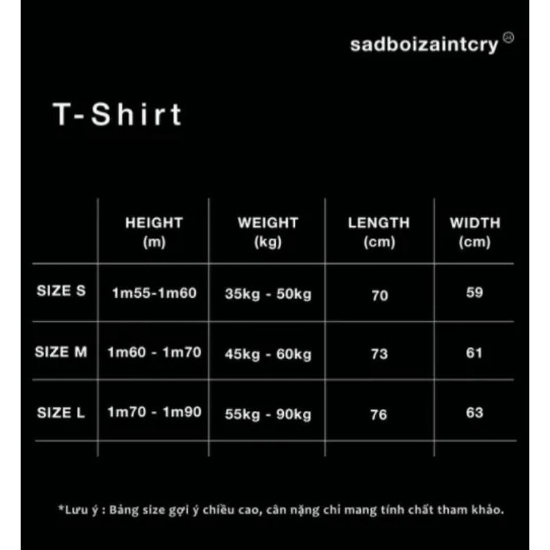 Áo thun SADBOIZVIBES TEE - WHITE /BLACK ( Mua trên 2 kèm tote) | BigBuy360 - bigbuy360.vn