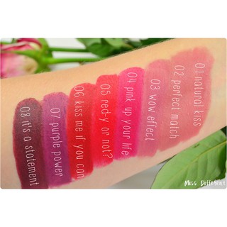 SON LÌ ESSENCE MATT MATT MATT LIPSTICKS - THU ĐÔNG 2017 ( 02, 04, 05, 06,07)