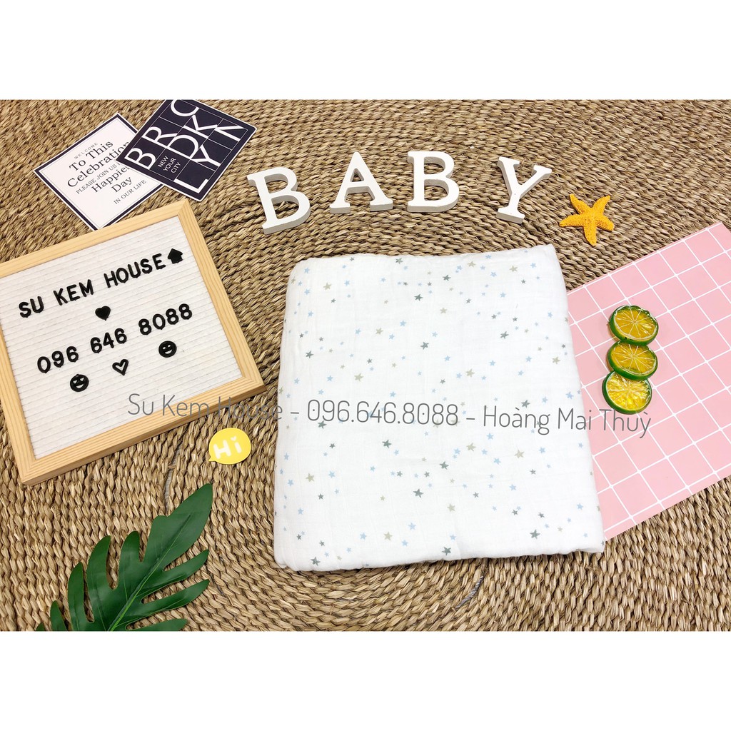 Chăn sợi tre cho bé Muslin Tree 8 lớp