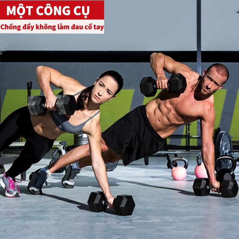 Tạ tập tay 5KG  bánh tạ, nam nữ tập gym tập thon tay thể dục đa năng  lõi gang đặc bọc cao su cao cấp thể dục tại nhà