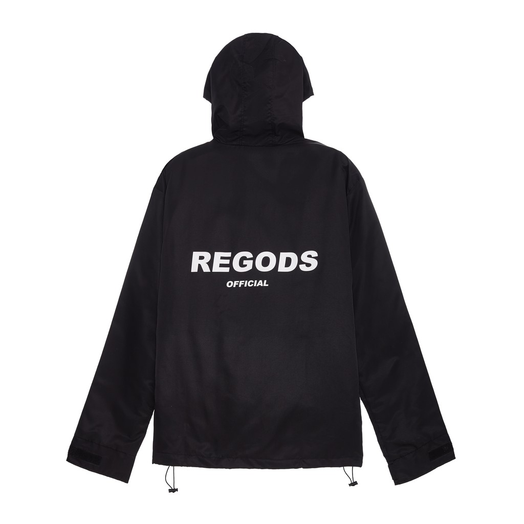 [Mã SKAMA8 giảm 8% đơn 300K] Áo Khoác Dù In Phản Quang REGODS unisex form rộng (  Jacket Logo Reflection )