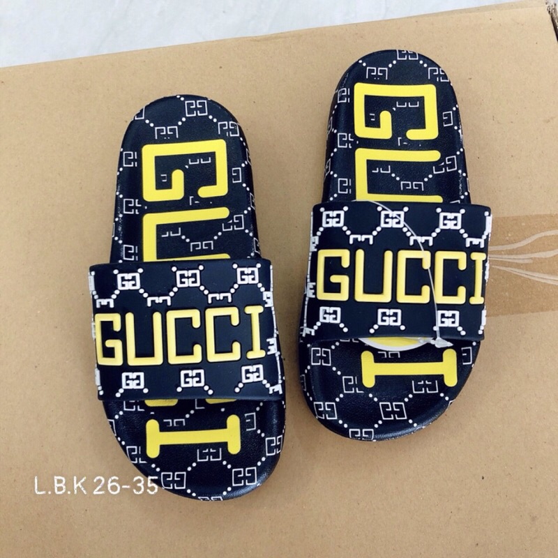 Dép lê G.uccii cho bé trai, bé gái hàng quảng châu mềm êm